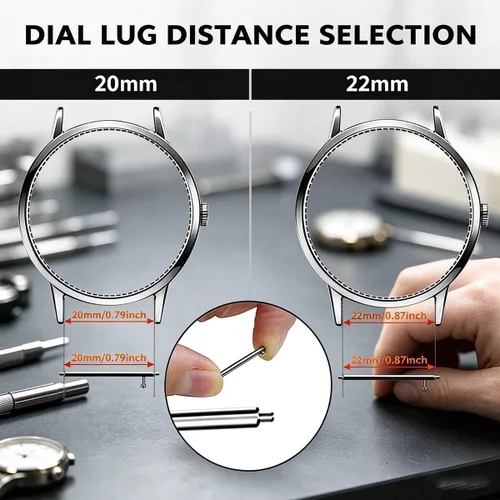 Vista 4 de Olytop para pines de resorte de reloj de 14mm, pines de repuesto 8 piezas, diámetro 1.5mm con herramienta de resorte de correa de reloj (14mm)