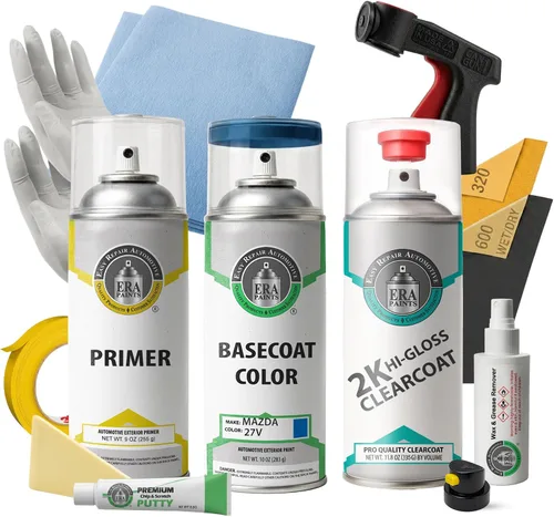 Vista 12 de ERA Paints 27V - Impresión azul para MAZDA Exact Match Automotive Spray Paint Spray - Kit esencial 2K