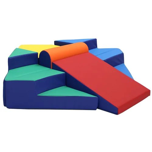 Vista 10 de FDP SoftScape Escalador de esquinas escalonadas y deslizantes, estructura de juego activo para interiores para niños pequeños y preescolares, espuma