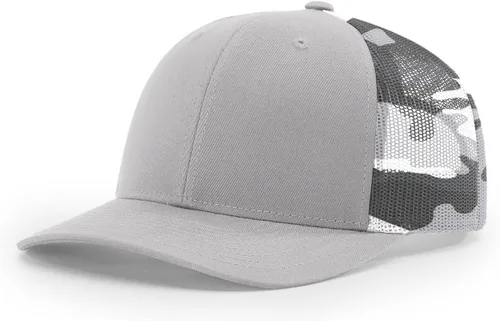 Vista 120 de Richardson 112 Gorra de Camionero - Gorra Snapback Ajustable Premium - Gorras Richardson en Blanco de Seis Paneles Estructurados Árbol real Max 7