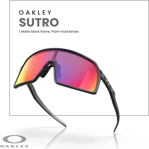 Vista 40 de Oakley Sutro OO9406 / OO9462 - Lentes de sol para hombre, kit de correa de accesorios, bolsa de microfibra