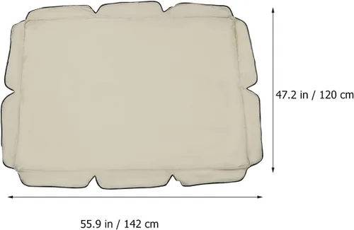 Vista 3 de Funda para columpio de patio, cubierta de repuesto para columpio al aire libre, protector para silla de jardín (55.9 pulgadas .2 pulgadas)
