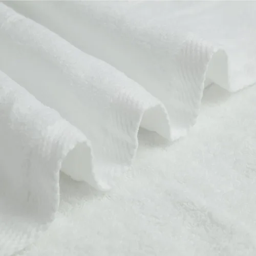 Vista 3 de Toallas de baño blancas, toallas de baño extragrandes 100% algodón, cero torsión, secado rápido, toallas de ducha suaves, toallas de baño