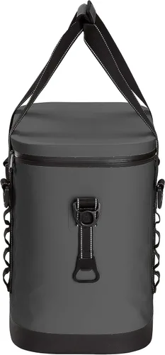 Vista 3 de Skog Å Kust ChillSåk - Bolsas enfriadoras suaves herméticas y a prueba de fugas Flip 24 Can Gris Oscuro