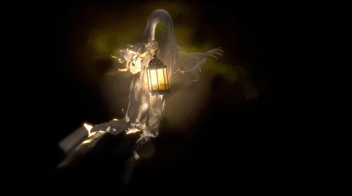 Vista 9 de Video de compilación de fantasmas y espectros de ilusiones espectrales en USB con pantalla de proyección trasera de Reaper Brothers.