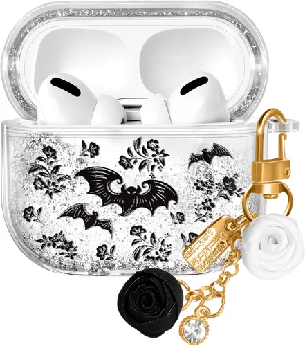 Vista 48 de para Airpods de 2ª/1ª Generación - Estuche Quicksand Liquid Kawaii Lindo Mujer Niña Mujeres Chispeante Brillante Bling Resplandor Adorable Elegante