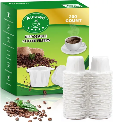 Vista 8 de Aussen Filtros de papel desechables para café, reemplazo para filtros Keurig, compatible con todos los filtros de una sola porción de Keurig