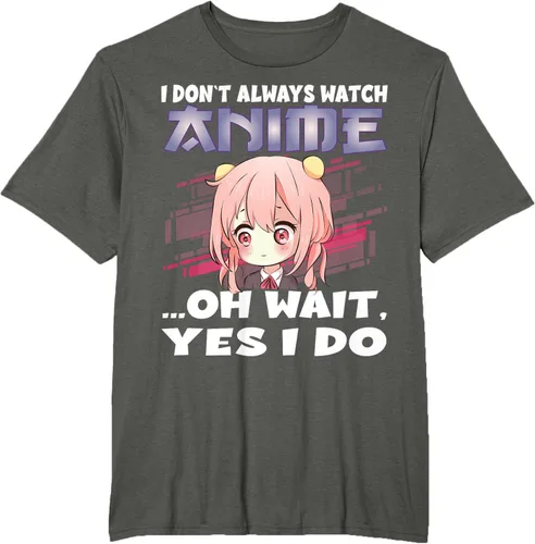 Vista 6 de Ver camiseta japonesa de anime con estampado de anime Girl, Negro, S