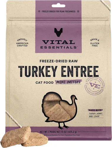 Vista 17 de Vital Essentials Alimento crudo liofilizado para gatos, mini empanadas de conejo, 8 onzas Soft, Complete Meal or Topper, Rehydrate, Made with 99%