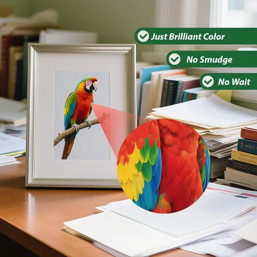 Vista 6 de Uinkit 100 hojas 115 g/m² Papel fotográfico 30 lb Muy delgado Papel para volantes Papel fotográfico brillante 8.5x11 de un solo lado Papel