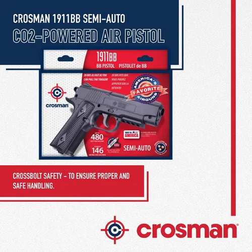 Vista 5 de Crosman 1911 Semi-auto .177 BB CO2 Pistola de aire