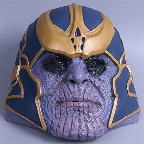 Vista 5 de Rulercosplay Máscara de Halloween Thanos de látex para cosplay