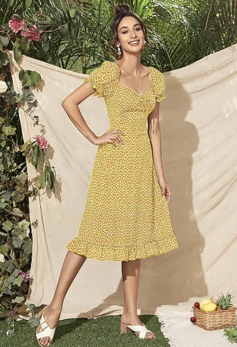 Vista 2 de Minivestido casual de mujer para primavera y verano