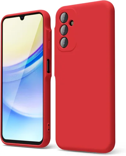Vista 59 de oakxco Funda para teléfono Samsung Galaxy A12 con agarre de silicona líquida, linda delgada fina suave cubierta de gel de goma TPU lisa para mujeres