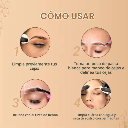 Vista 9 de MINA Pasta de cejas blanca de 0.18 oz Dibuja o dibuja la forma correcta de la ceja Ayuda a perfeccionar el tinte de cejas, pasta blanca