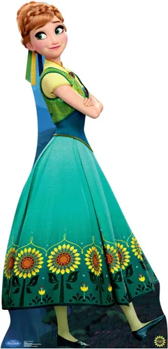 Vista 17 de Figuras de cartón de Frozen, se sostienen solas, Anna, talla única