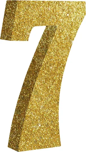 Vista 11 de TONIFUL Centros de mesa de madera número 0 con purpurina dorada de 7.8 pulgadas, decoración de fiesta de cumpleaños, oro brillante digital 0