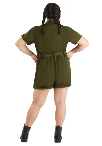 Vista 8 de Disfraz Enterizo de Traje de Vuelo Top Gun para Mujer Talla Plus Multicolor