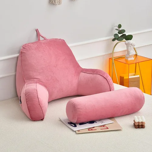 Vista 4 de ZTGL Almohadas de lectura, cómodo cojín de apoyo de espalda, almohada de apoyo lumbar, almohada cómoda para sentarse, ideal como respaldo