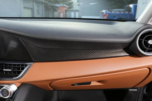 Vista 2 de Marco de ventilación de salida de aire acondicionado de consola central de coche ABS para Alfa Romeo Giulia 2017-2020 (plata)
