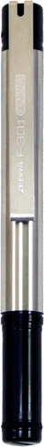 Vista 3 de Zebra Pen F-301 - Bolígrafo compacto de acero inoxidable, punta fina de 0.7mm (0.028 in), 1 unidad: tinta de fácil deslizamiento, agarre