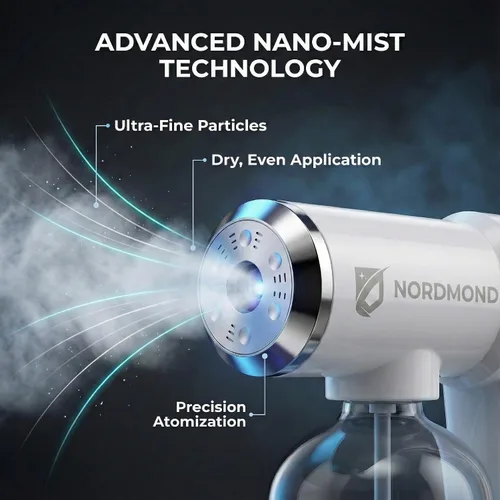 Vista 2 de La máquina de nebulización desinfectante original – Pulverizador desinfectante profesional – Atomizador ULV y pistola de vapor nano – Pistola