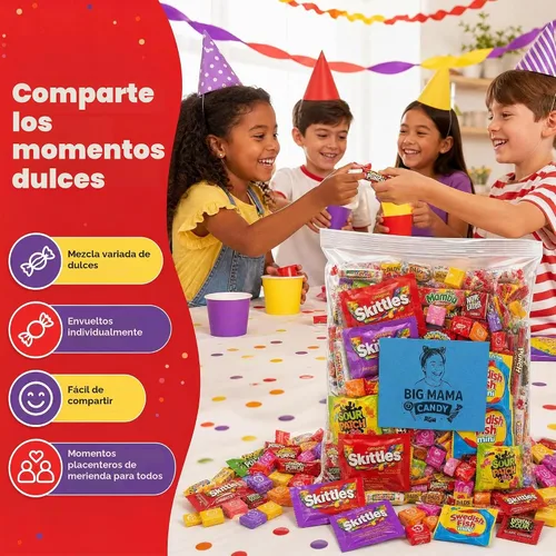 Vista 7 de Big Mama - Bolsa de dulces surtidos envuelta individualmente de 2 libras