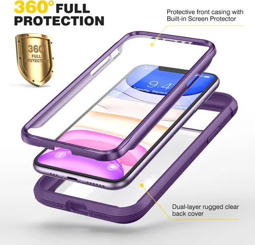 Vista 481 de DIACLARA - Funda transparente compatible con iPhone XR 6.1 pulgadas 2018
