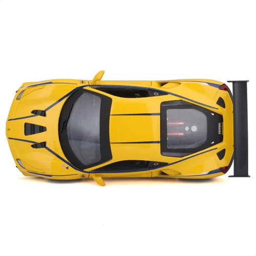 Vista 7 de Bburago 18-26307 Ferrari Racing 488 Challenge Coche coleccionable fundido a presión a escala 1:24, amarillo