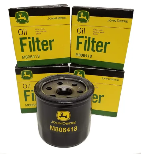 Vista 4 de John Deere Paquete de equipo original de tres filtros de aceite - M806418