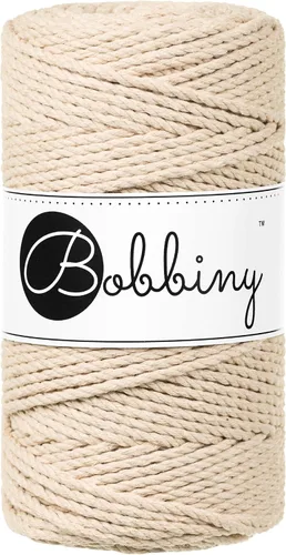 Vista 15 de Bobbiny Cordón de macramé regular de 0.118 in y 3 capas (aguamarina), 108yds/330 pies (100% algodón reciclado)