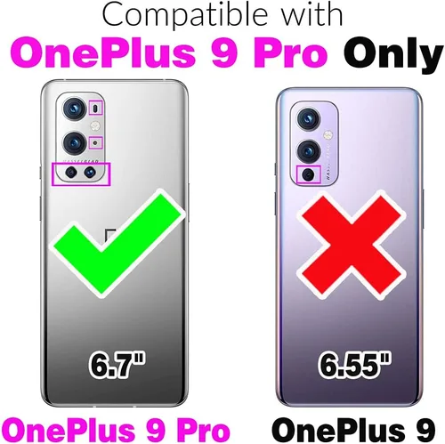 Vista 2 de Asuwish Funda para teléfono OnePlus 9 Pro One Plus 9Pro 5G con protector de pantalla de vidrio templado y accesorios para celda, resistente goma