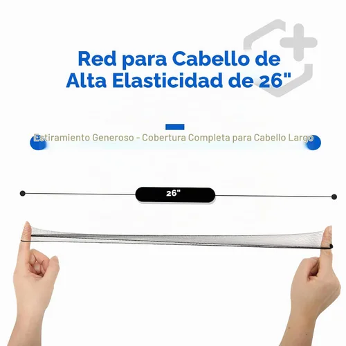 Vista 5 de Smilco - Paquete de 100 redes de pelo de nailon negro de 26 pulgadas para trabajadores de servicio de alimentos Malla de nailon transpirable