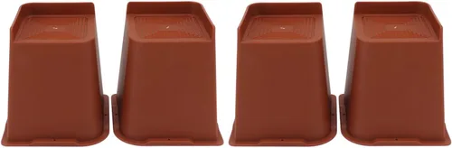 Vista 3 de SUNGOOYUE Heavy Duty Bed Risers, 6 Inch Stackable Furniture Risers with Anti Slip ABS for Sofa Table Couch Chair Bed Frame, Supports Up to 10000 Lbs
