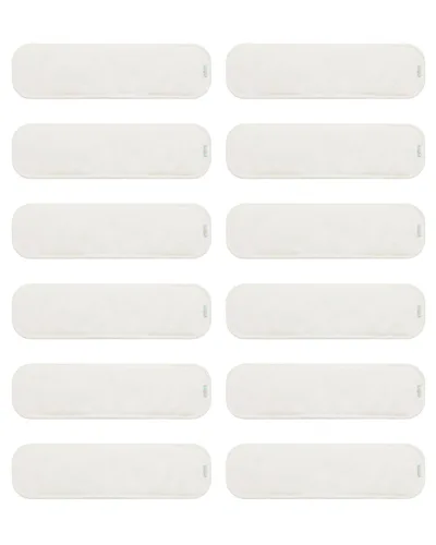 Vista 12 de babygoal Insertos de pañales de tela reutilizables, paquete de 12, absorbentes y transpirables, insertos de microfibra de 3 capas para pañales