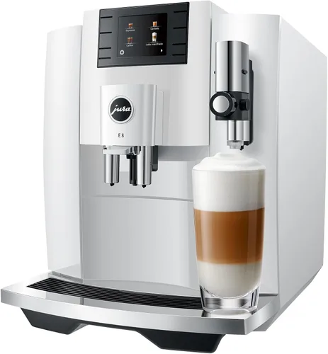 Vista 3 de Jura Máquina de café espresso automática E8 (blanco piano)