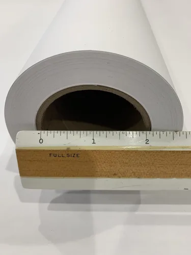 Vista 2 de Película Mylar de inyección de tinta mate doble de 4 mil 24" x 120', rollo de núcleo de 2", 1 rollo por caja