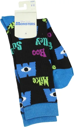 Vista 2 de Disney Monsters Inc Logo Crew Calcetines 1 par