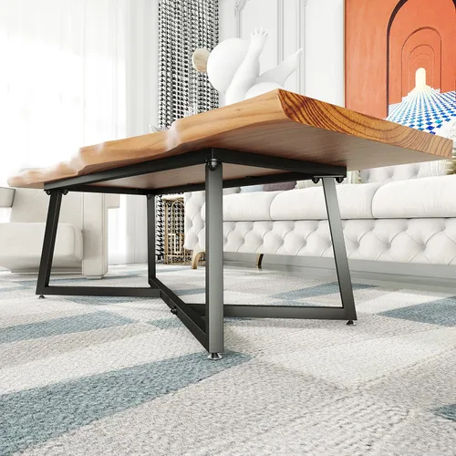 Vista 5 de FUSHIAIPTC Patas de metal para mesa auxiliar, base geométrica resistente de 18 pulgadas para muebles de mesa, patas para mesitas de noche, mesa