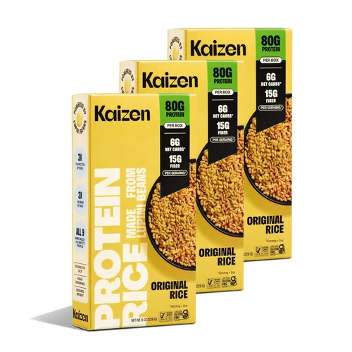 Vista 10 de Kaizen - Arroz mediterráneo keto bajo en carbohidratos, alto en proteínas (20g), apto para dieta cetogénica, sin gluten, a base de plantas, hecho