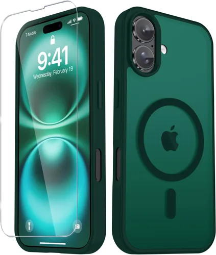 Vista 217 de Funda para Google Pixel 10 Pro XL, cubierta magnética mate, color negro Fit for MagSafe, Screen Protector included, Shockproof Military Grade