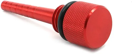 Vista 3 de Motoparty para generador inversor Predator 3500, varilla magnética de aceite color rojo