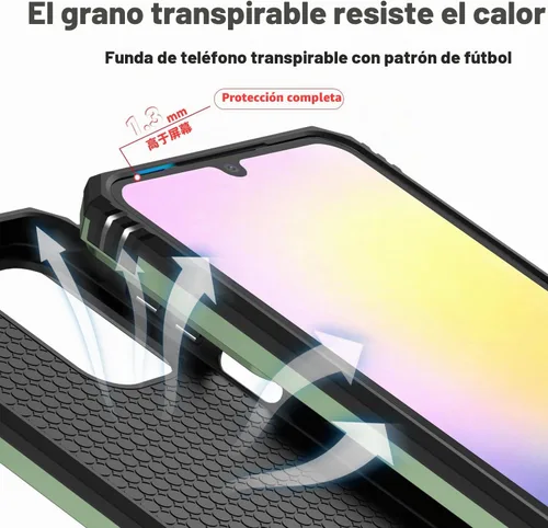 Vista 7 de SunStory Funda compatible con Samsung Galaxy A17 5G con protector de pantalla HD, cubierta de cámara deslizante y soporte de anillo giratorio, a