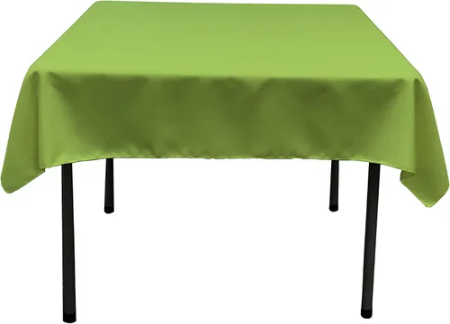 Vista 23 de LA Linen. Mantel cuadrado de popelina de poliéster
