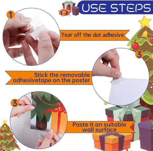 Vista 5 de SKYLETY Juegos de fiesta de Navidad, juego de pin the nose en Papá Noel, divertidos juegos de fiesta con los ojos vendados para familiares y amigos