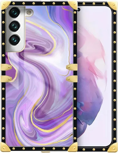 Vista 105 de Funda compatible con Samsung Galaxy S10 4G, TPU suave de lujo y parte trasera de policarbonato duro para niñas y mujeres, funda protectora a prueba