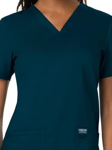 Vista 3 de Workwear Revolution Mujeres Scrubs Top V-cuello WW620