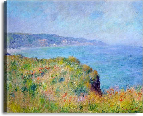 Vista 16 de A&T ARTWORK Antibes Seen from The Salis Gardens de Claude Monet Las Obras de Arte Clásico Mundial Reproducciones, Impresiones de Arte en Lienzo