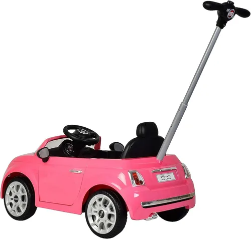 Vista 5 de Best Ride On Cars - Coche para empujar Fiat 500, Rosa, Grande